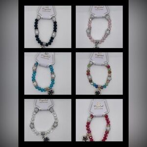 Crystal Collection Beaded Bracelets Set